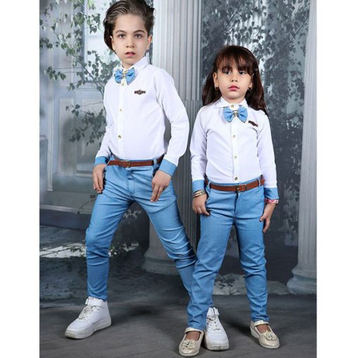 فروش عمده لباس مجلسی دخترانه و پسرانه | ست خواهر برادری عید 1402 | جدیدترین مدل های پیراهن شلوار مجلسی بچگانه | همکاری در فروش پوشاک کودک و نوجوان